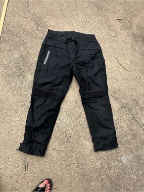 Moto boss Men's black motorcycle Pants with pockets Accent 3xl